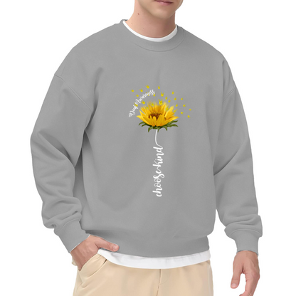 Cozy Crewneck Sweatshirt Featuring World Kindness Day and Choose Kind Sunflower Design