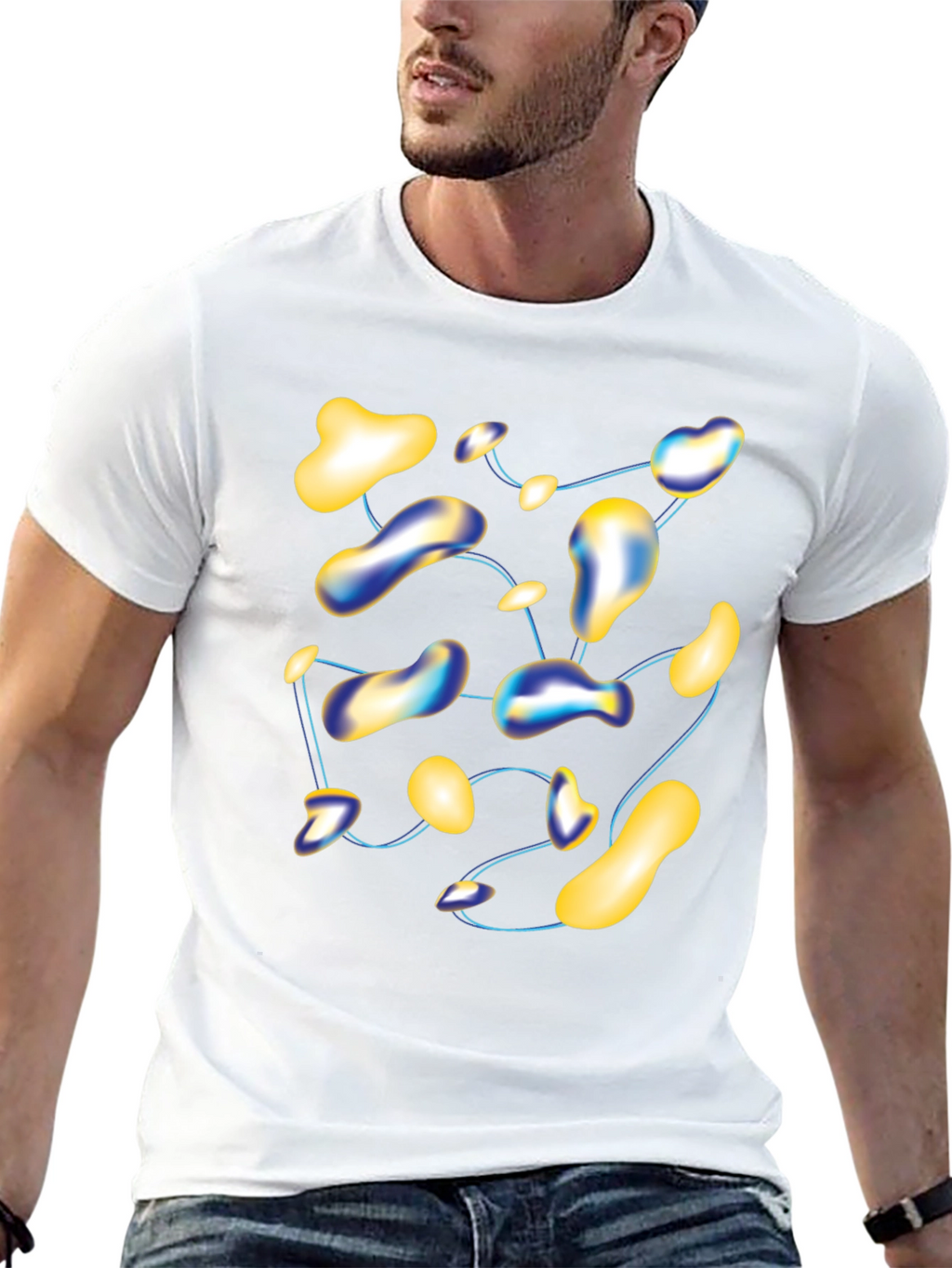 Abstract Blob T-Shirt - Modern Graphic Tee