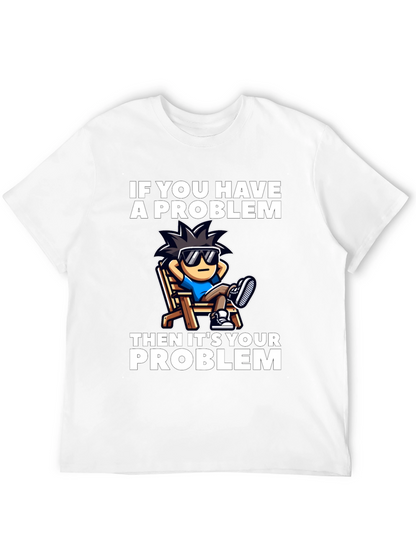 Chill Cartoon Graphic T-Shirt - Relaxed Vibes