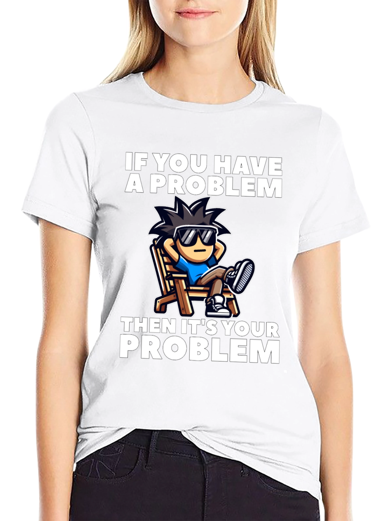 Chill Cartoon Graphic T-Shirt - Relaxed Vibes