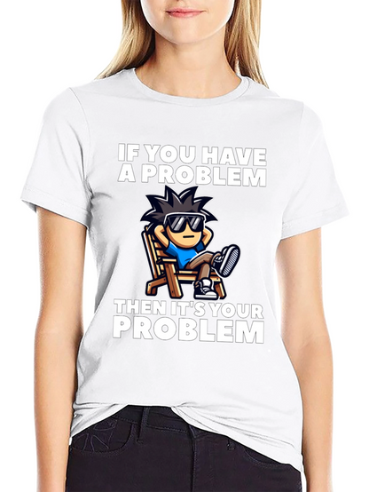 Chill Cartoon Graphic T-Shirt - Relaxed Vibes