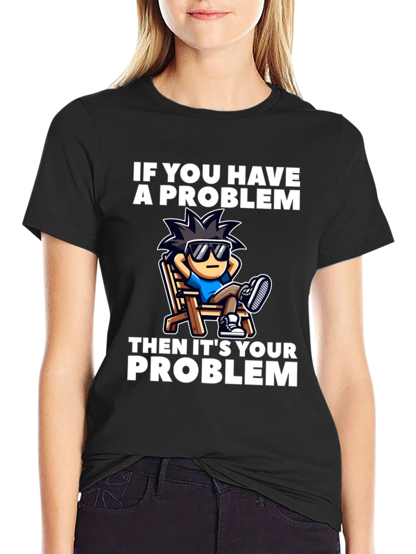 Chill Cartoon Graphic T-Shirt - Relaxed Vibes