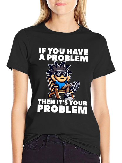 Chill Cartoon Graphic T-Shirt - Relaxed Vibes