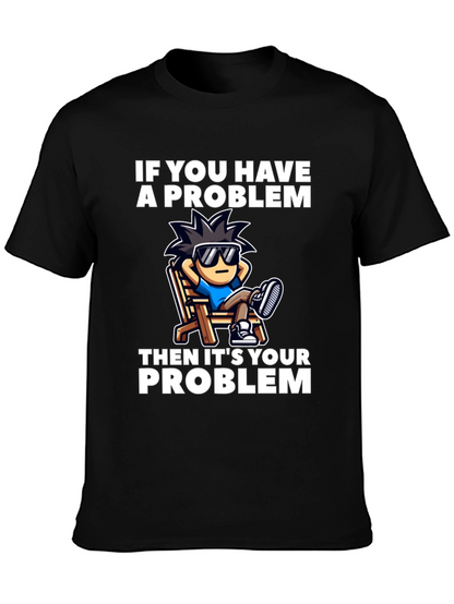 Chill Cartoon Graphic T-Shirt - Relaxed Vibes