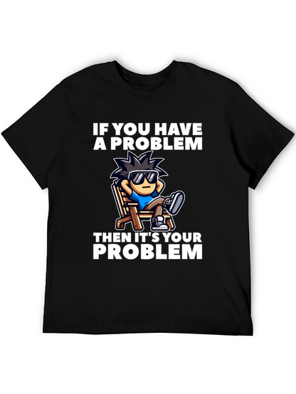 Chill Cartoon Graphic T-Shirt - Relaxed Vibes