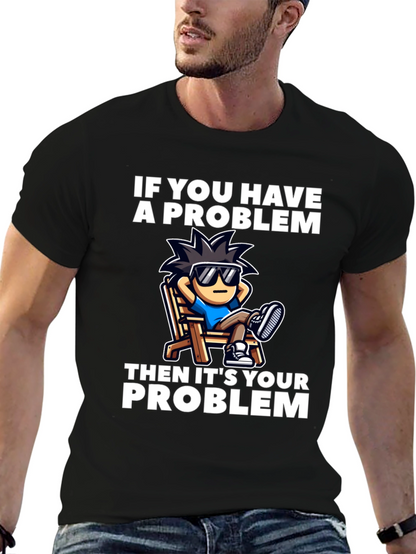 Chill Cartoon Graphic T-Shirt - Relaxed Vibes