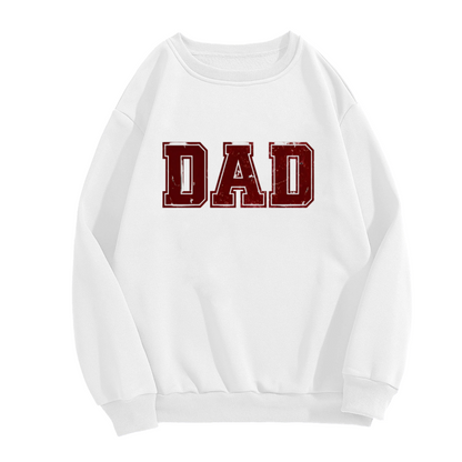 DAD Vintage Distressed Sweatshirt | Retro Worn Lettering Crewneck, Fathers Day Pullover Top, Dad Gift for Husband Grandpa