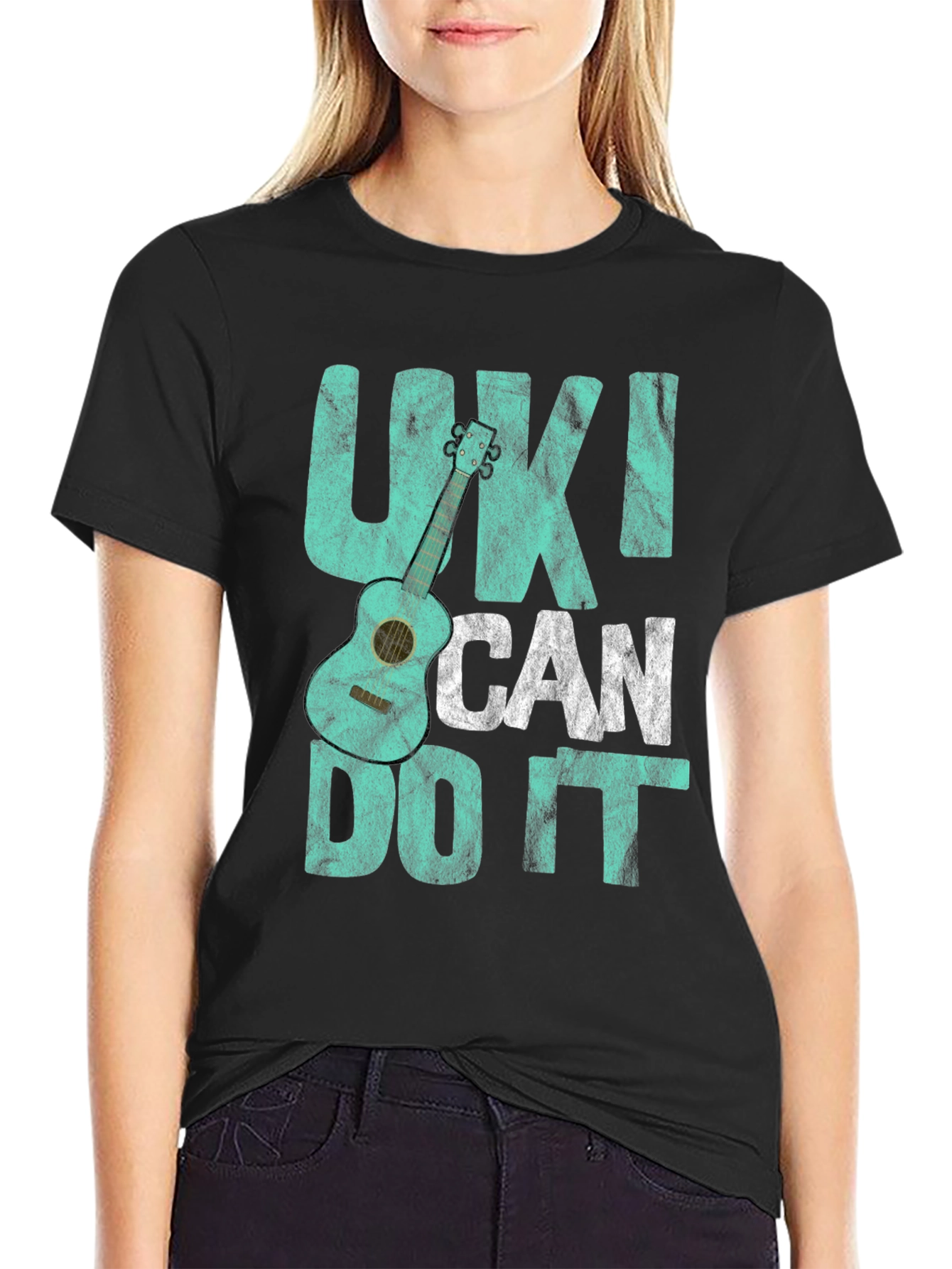Uke I Can Do It Graphic Tee - Ukulele Lovers T-Shirt