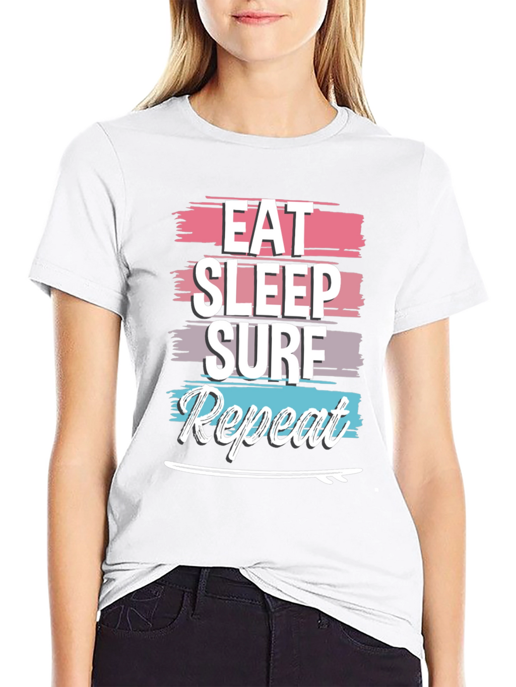 Eat Sleep Surf Repeat Graphic Tee