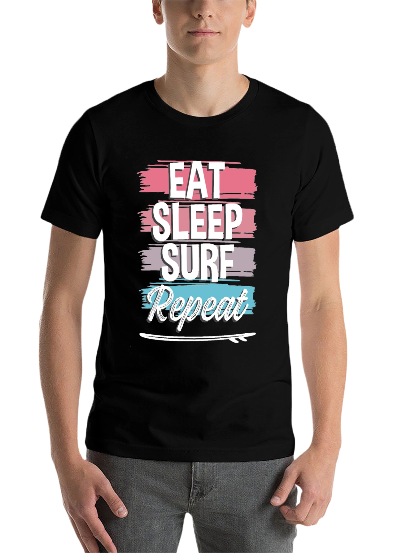 Eat Sleep Surf Repeat Graphic Tee