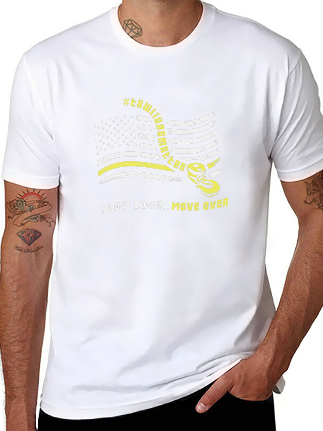 Tow Lives Matter Black Graphic Tee