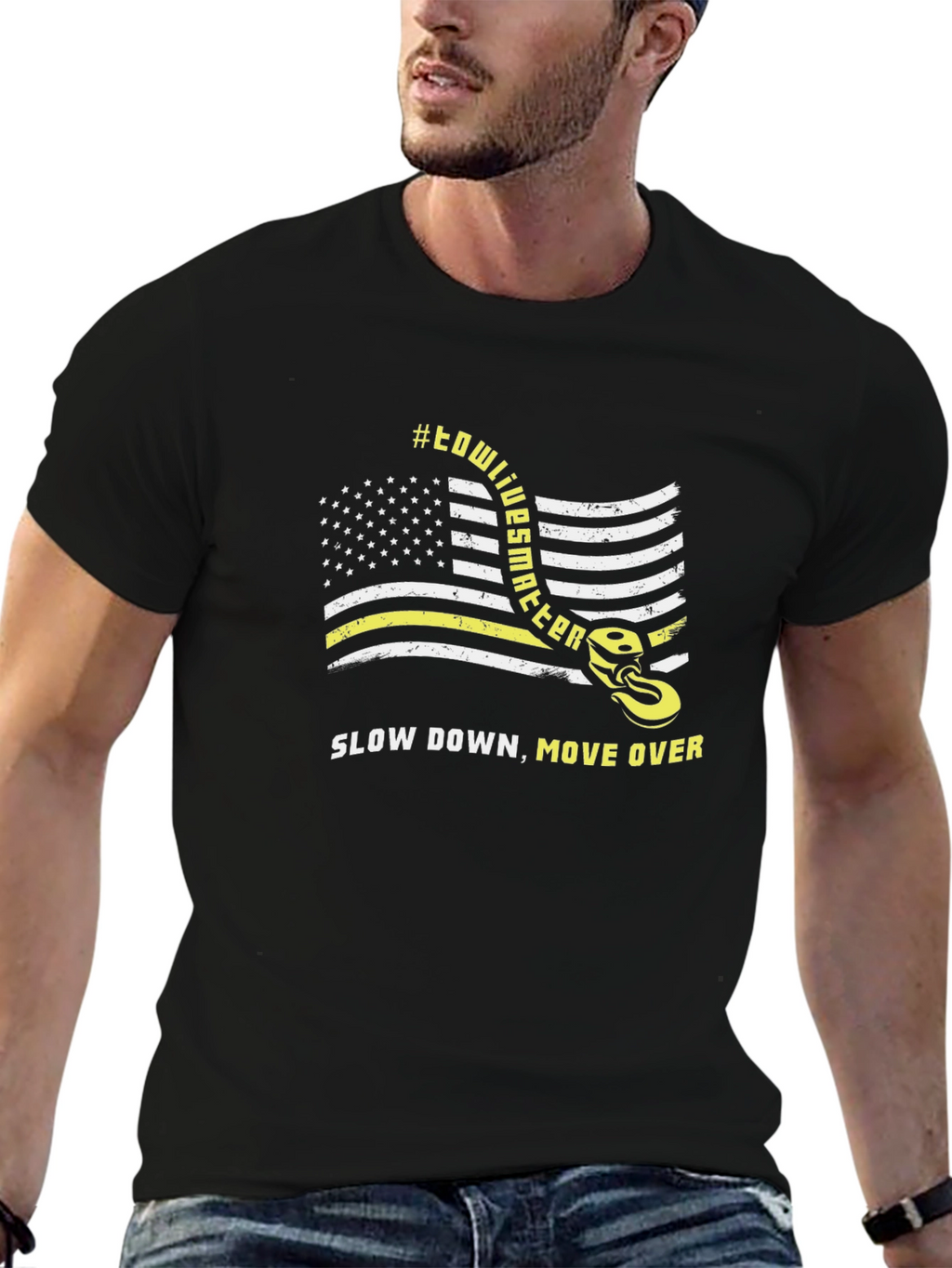 Tow Lives Matter Black Graphic Tee
