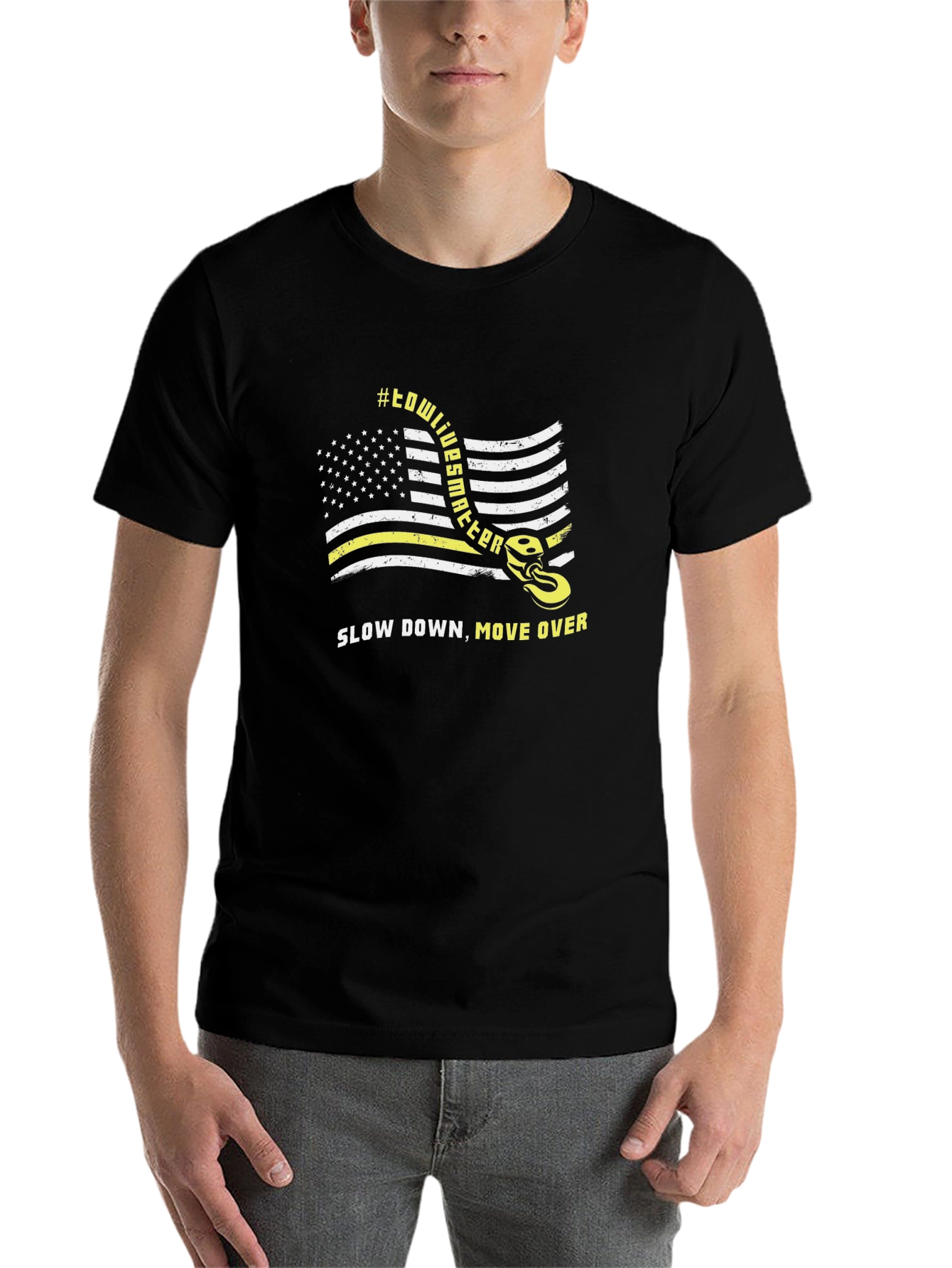 Tow Lives Matter Black Graphic Tee