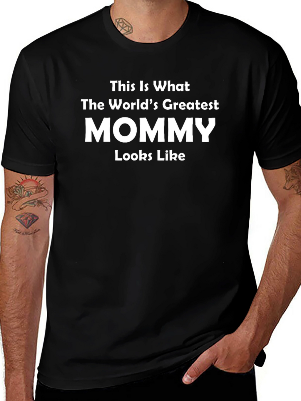 Worlds Greatest Mommy T-Shirt - Black