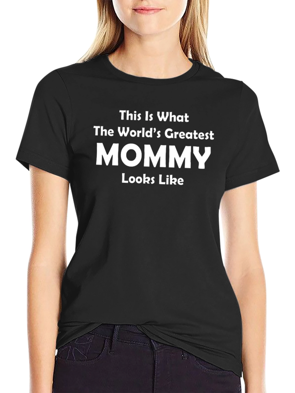 Worlds Greatest Mommy T-Shirt - Black