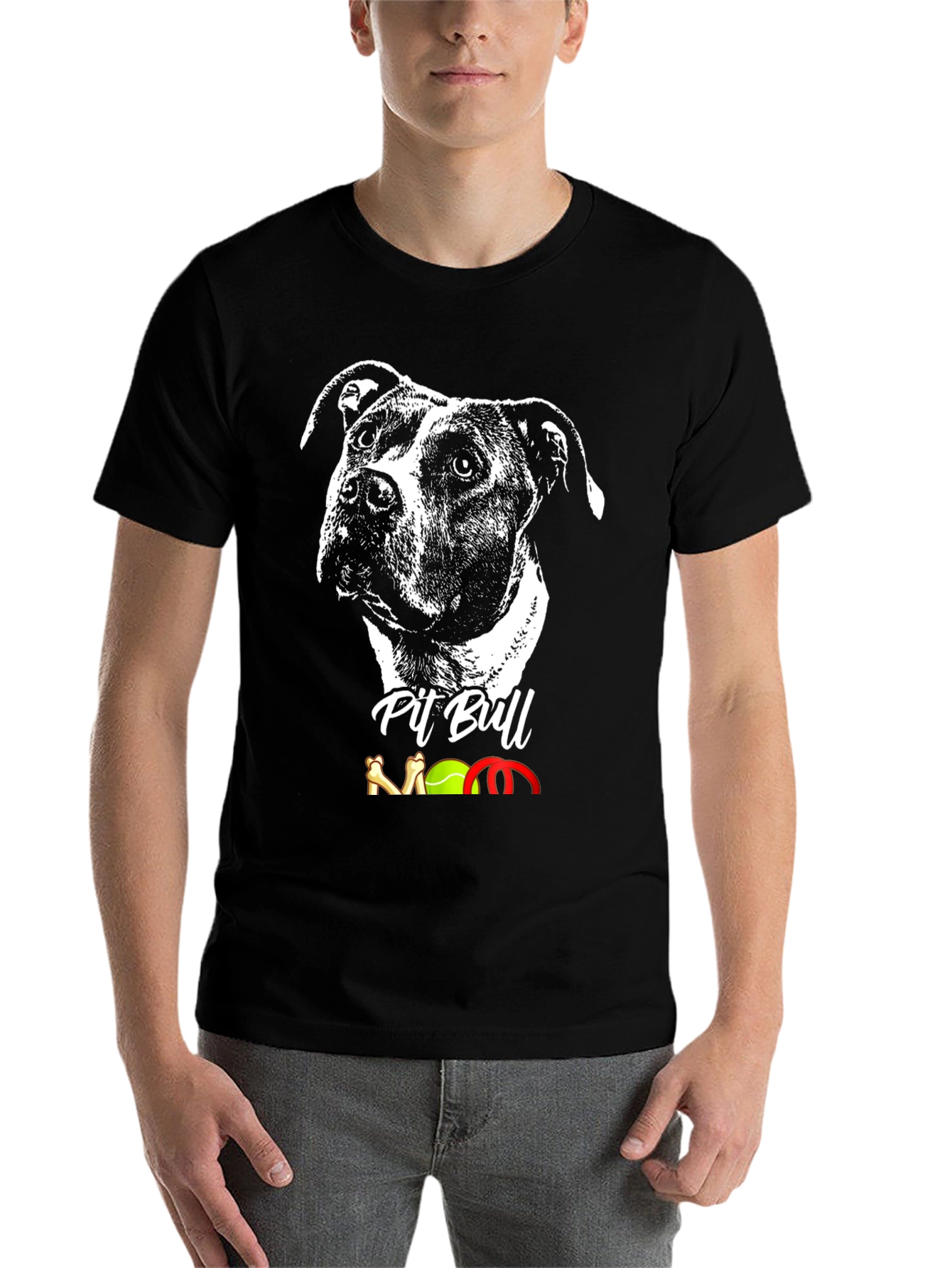 Pit Bull Mom T-Shirt - Dog Lover Tee