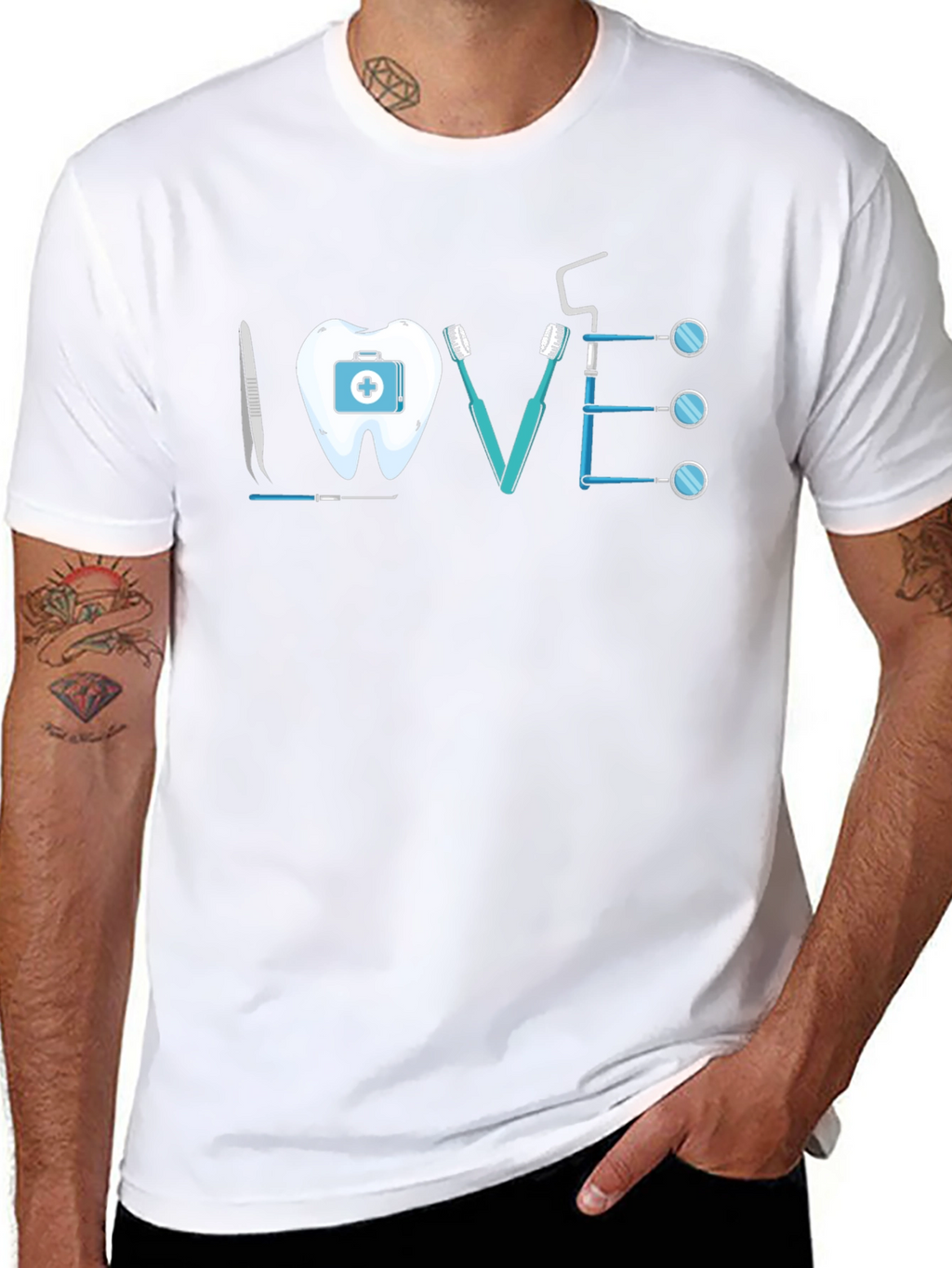 Dentist LOVE T-Shirt - Black Tee