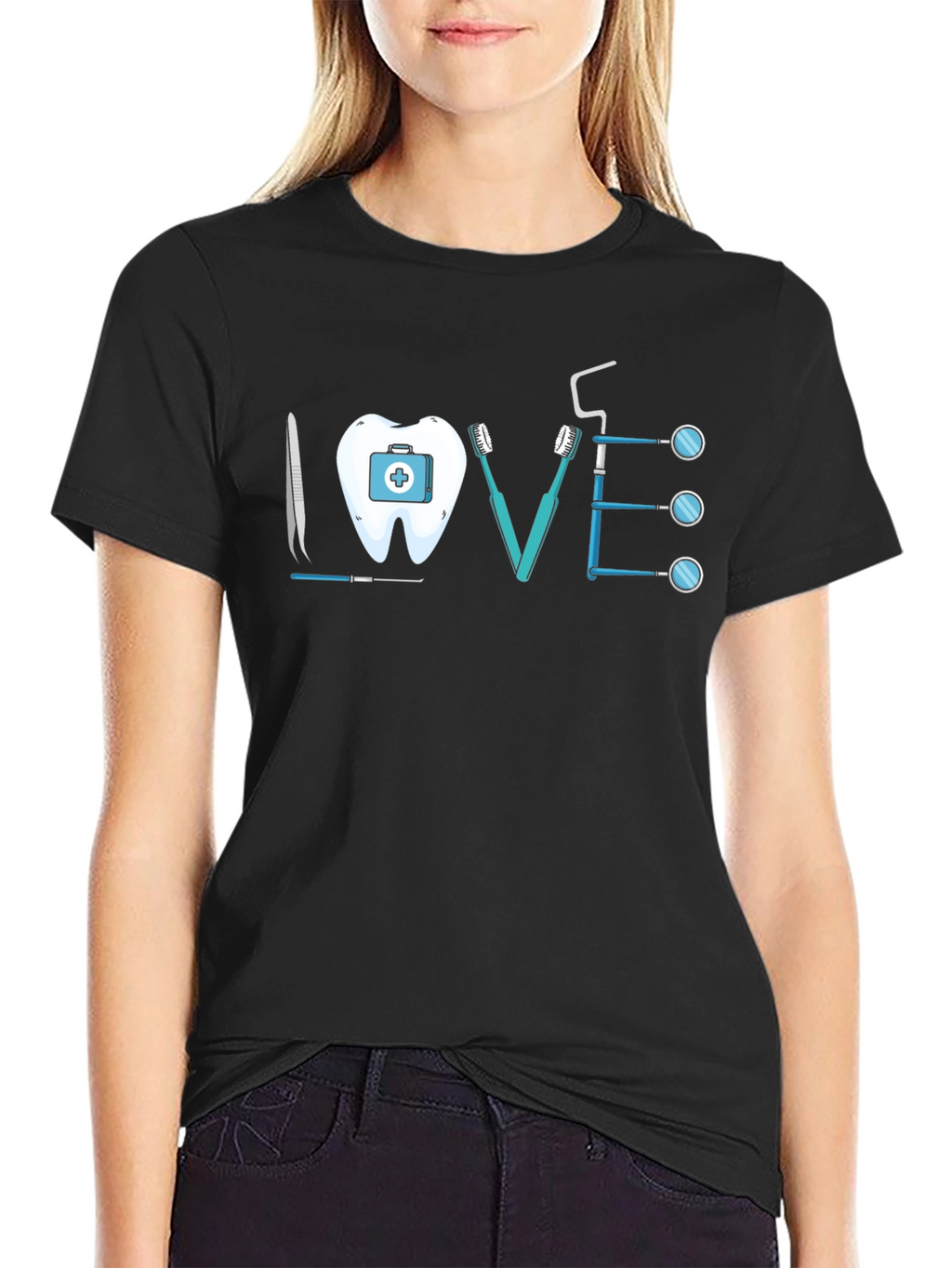 Dentist LOVE T-Shirt - Black Tee