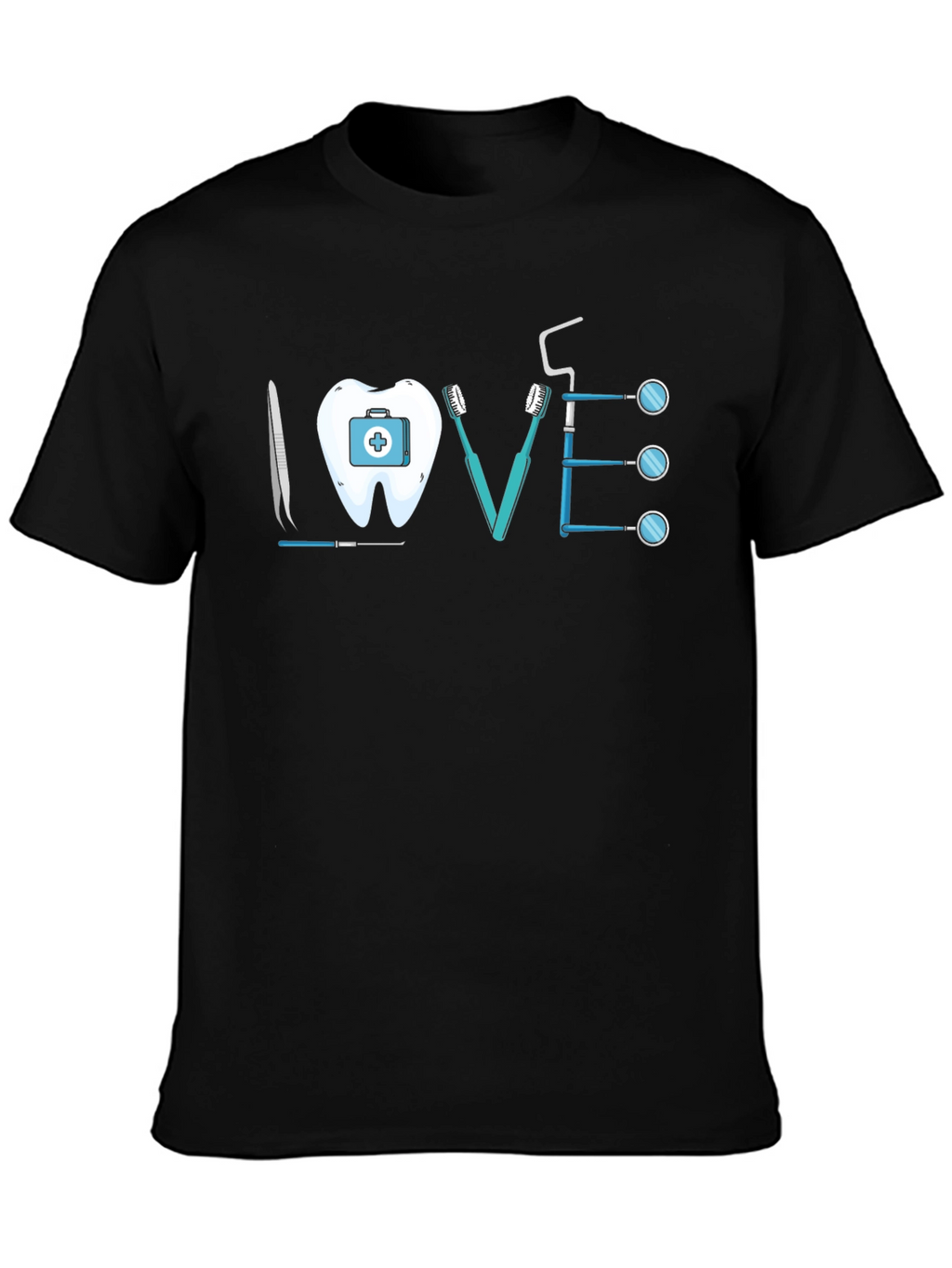 Dentist LOVE T-Shirt - Black Tee