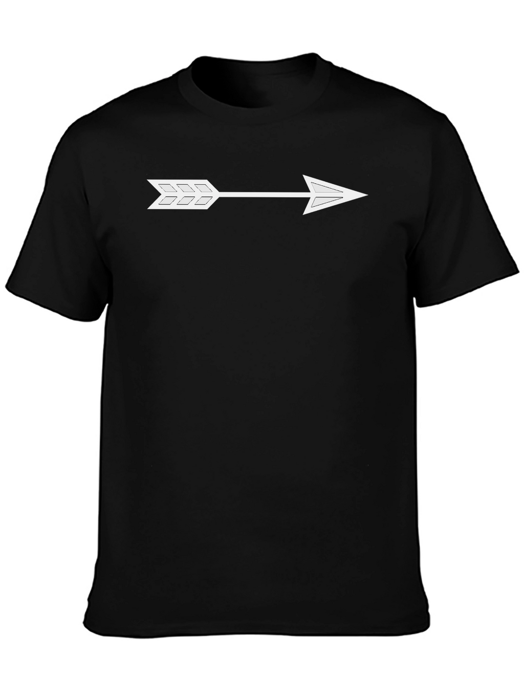 Arrow Graphic Black T-Shirt - Trendy Casual Wear