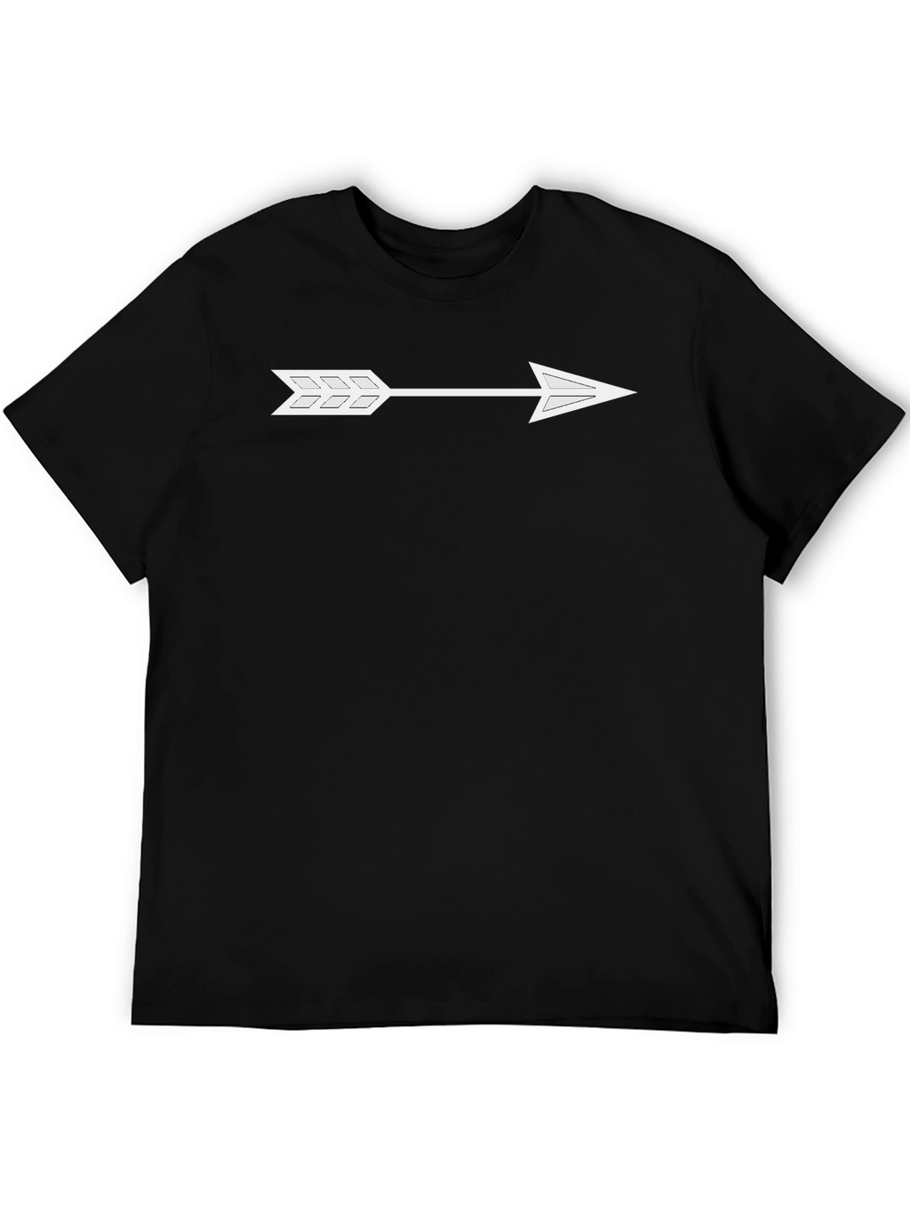 Arrow Graphic Black T-Shirt - Trendy Casual Wear