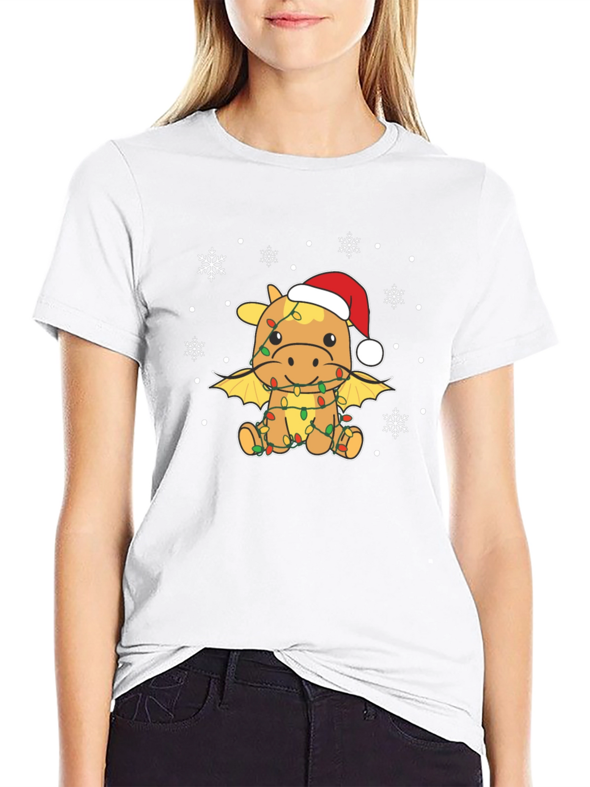 Christmas Dragon T-Shirt - Festive Holiday Apparel