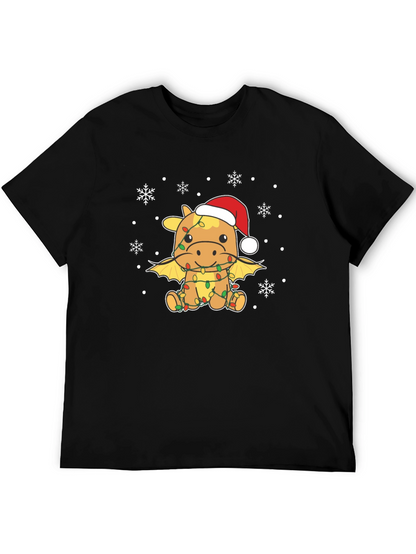 Christmas Dragon T-Shirt - Festive Holiday Apparel