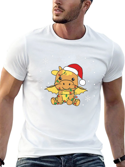 Christmas Dragon T-Shirt - Festive Holiday Apparel
