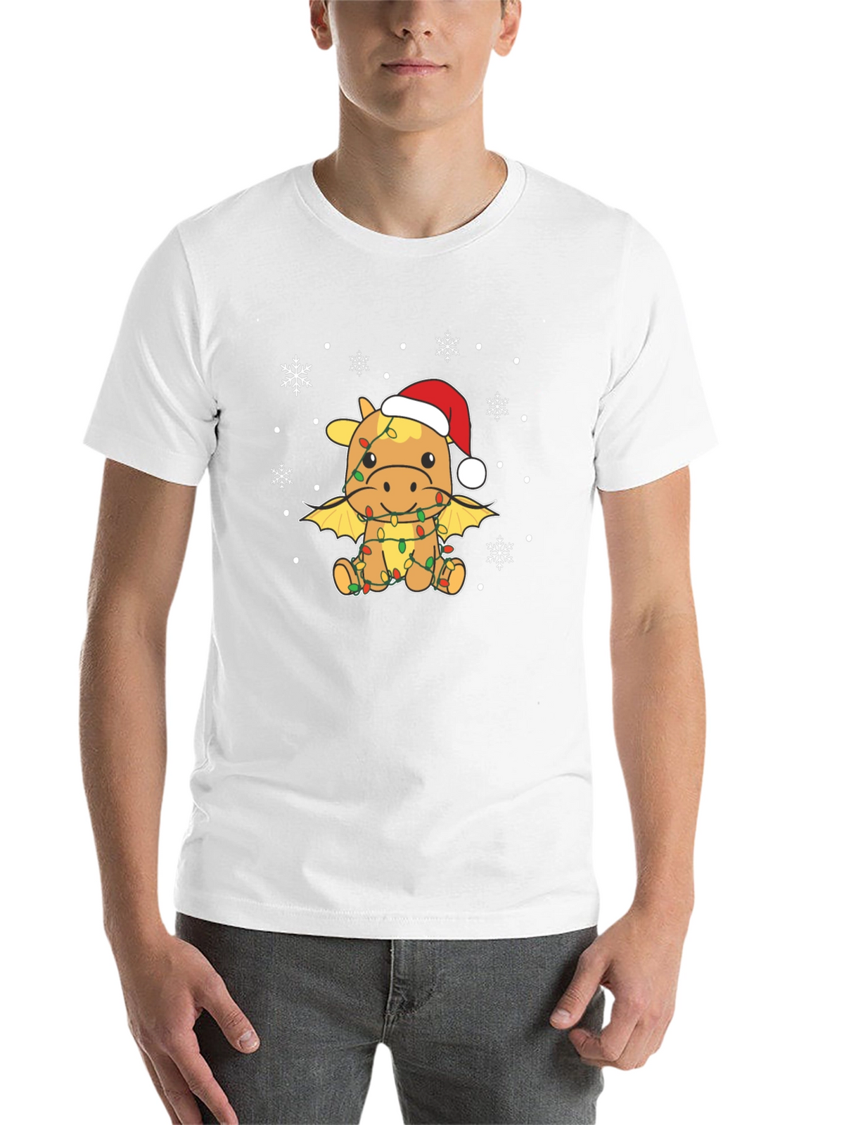 Christmas Dragon T-Shirt - Festive Holiday Apparel