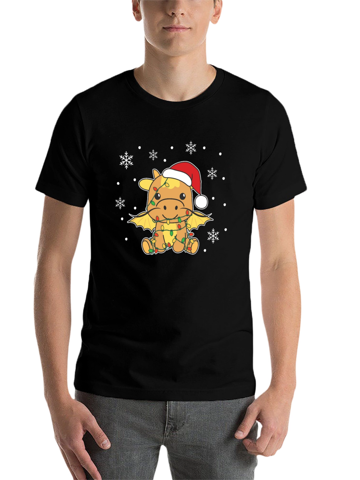 Christmas Dragon T-Shirt - Festive Holiday Apparel
