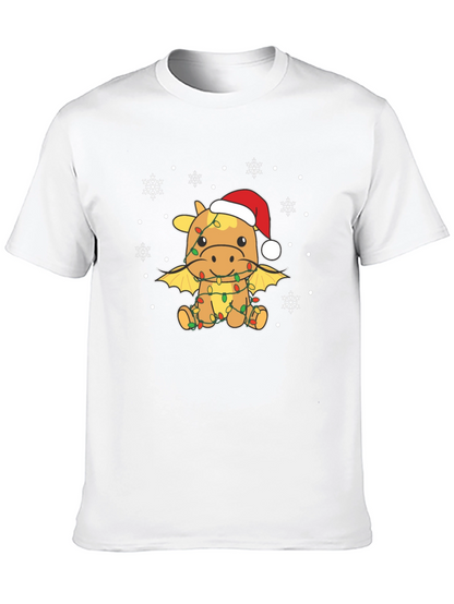 Christmas Dragon T-Shirt - Festive Holiday Apparel