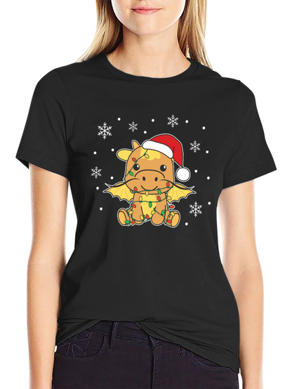 Christmas Dragon T-Shirt - Festive Holiday Apparel