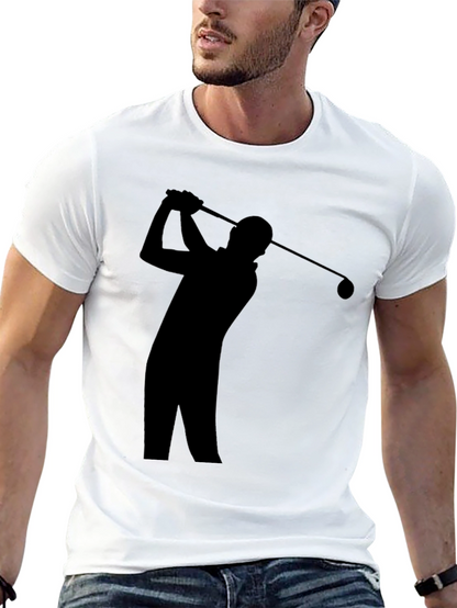Golf Swing Silhouette Tee - Sporty Style