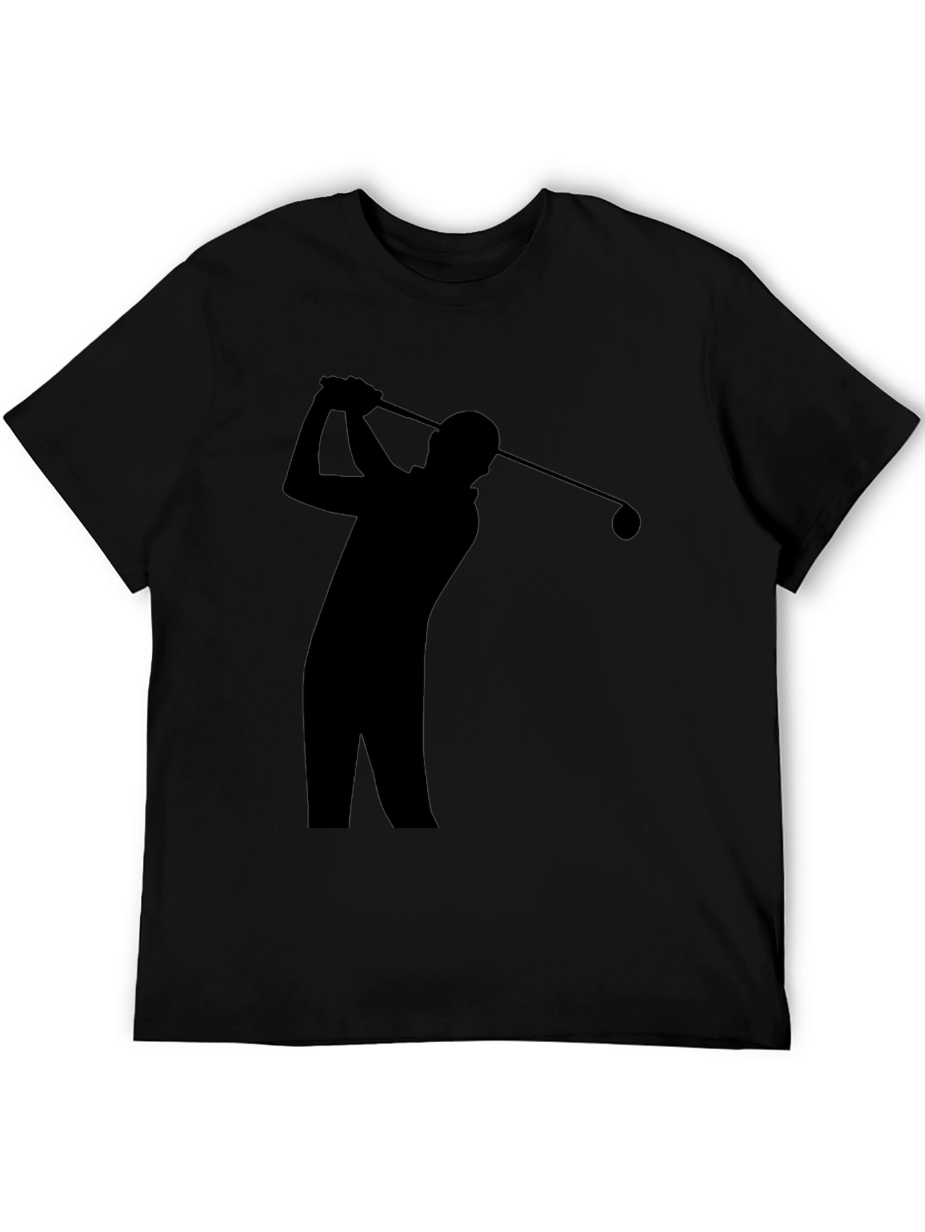 Golf Swing Silhouette Tee - Sporty Style
