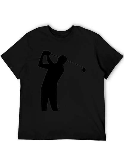 Golf Swing Silhouette Tee - Sporty Style