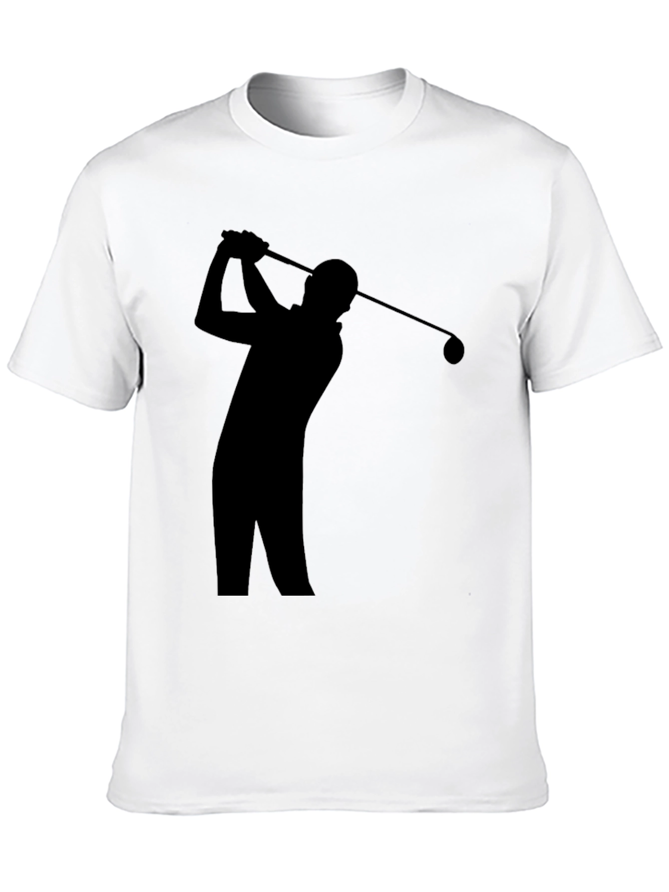 Golf Swing Silhouette Tee - Sporty Style