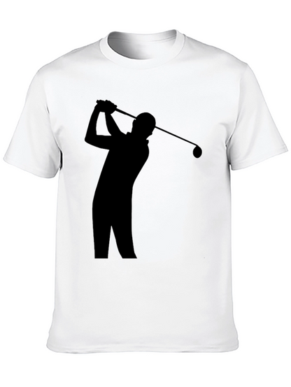 Golf Swing Silhouette Tee - Sporty Style
