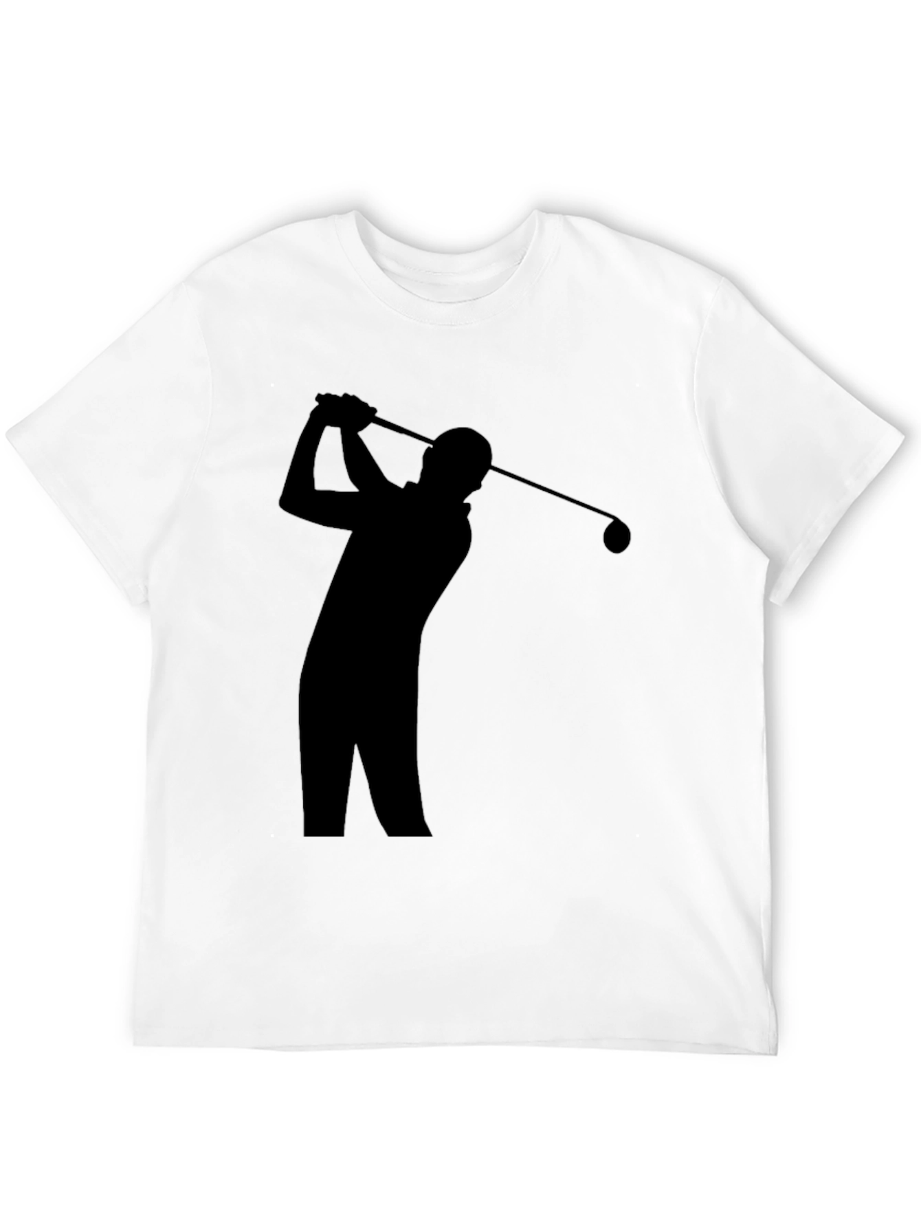Golf Swing Silhouette Tee - Sporty Style