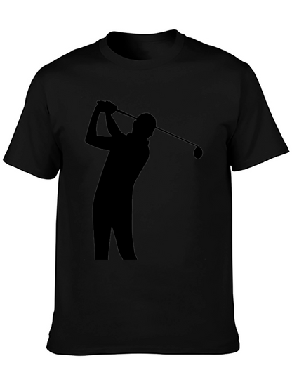 Golf Swing Silhouette Tee - Sporty Style