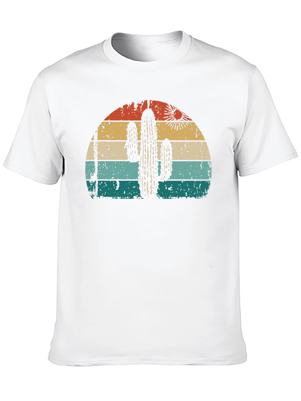 Retro Cactus Sunset Graphic Tee