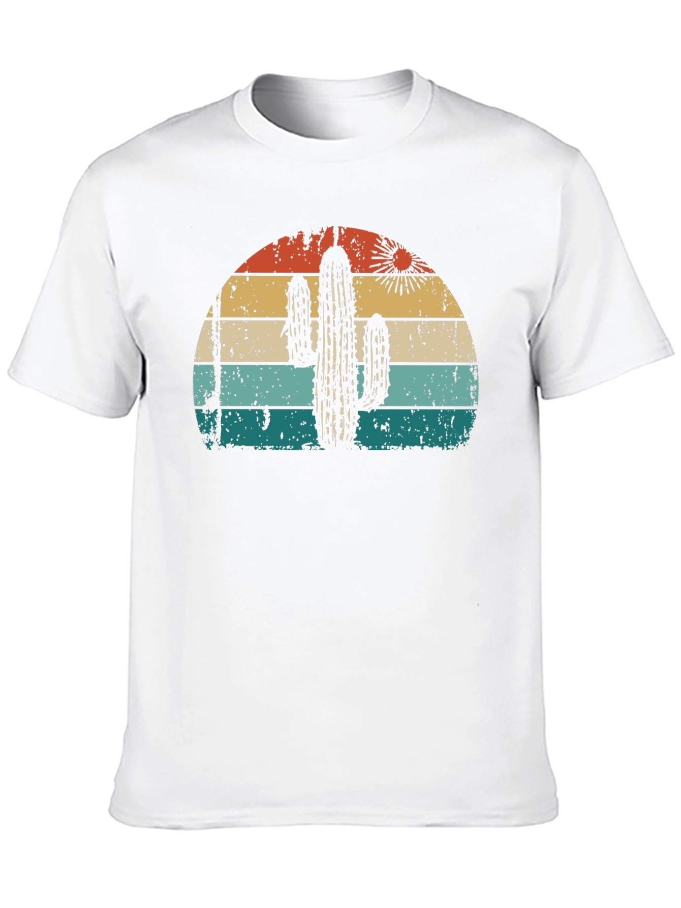 Retro Cactus Sunset Graphic Tee