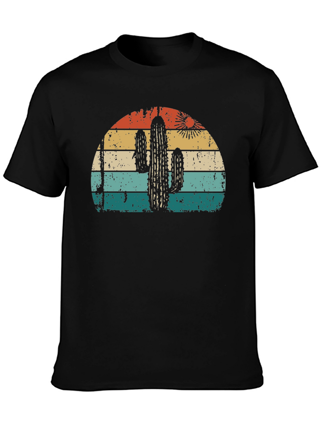 Retro Cactus Sunset Graphic Tee