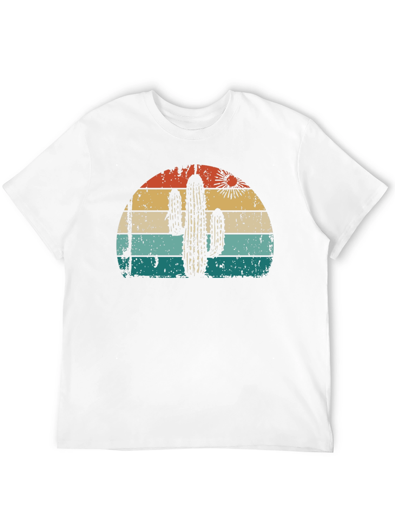 Retro Cactus Sunset Graphic Tee