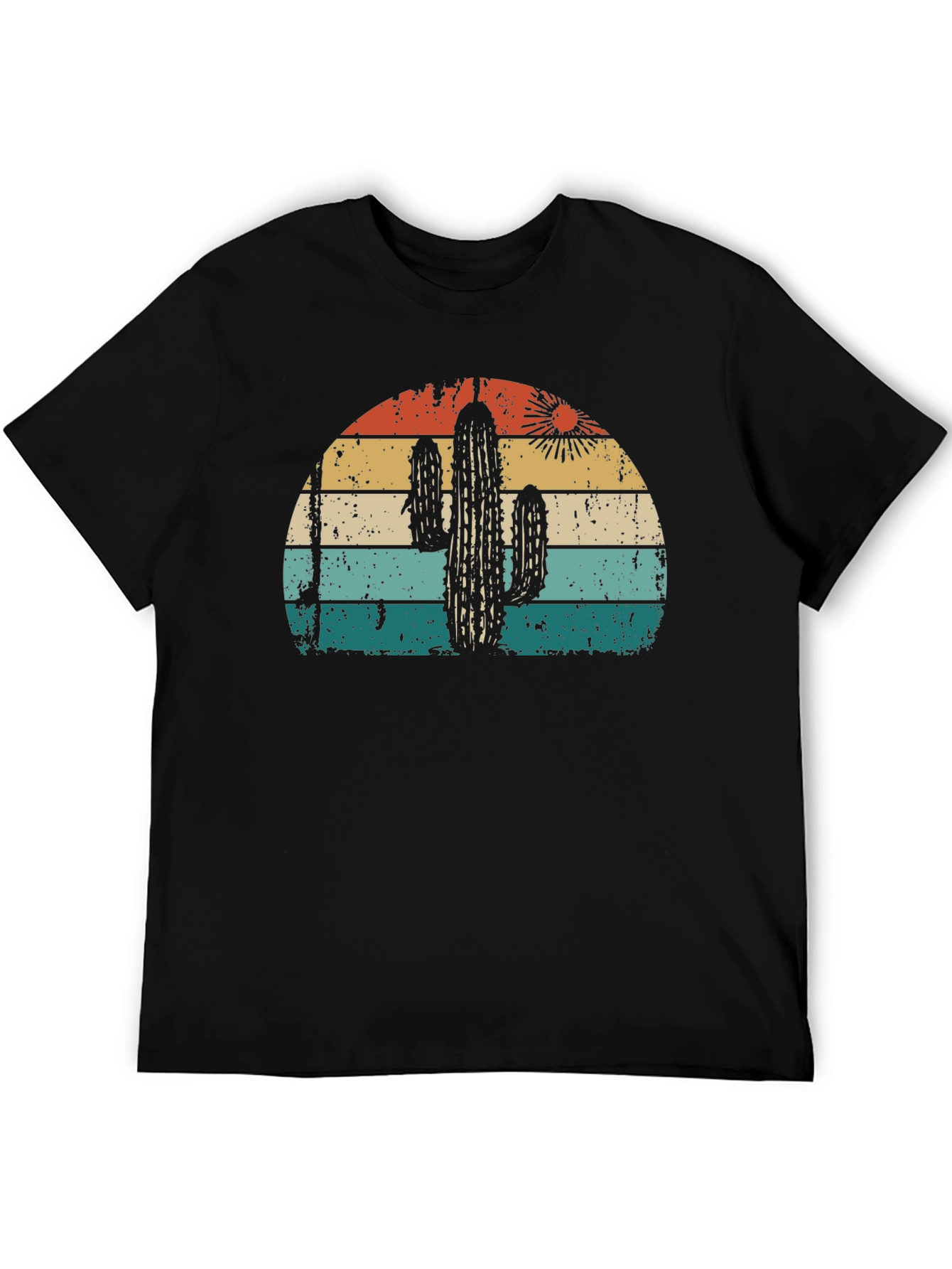 Retro Cactus Sunset Graphic Tee