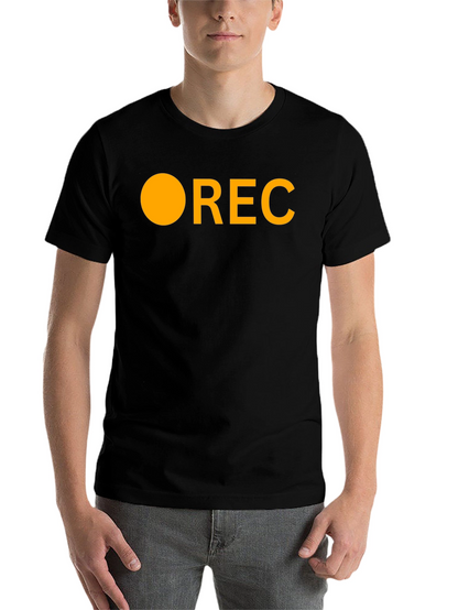 Recording in Progress Black T-Shirt
