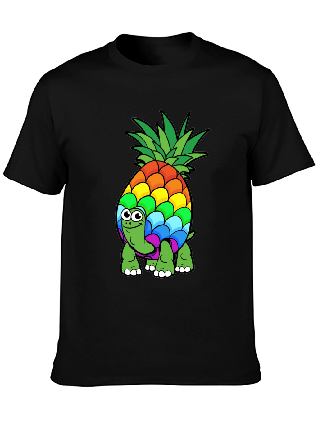 Rainbow Pineapple Turtle T-Shirt - Fun & Unique Design