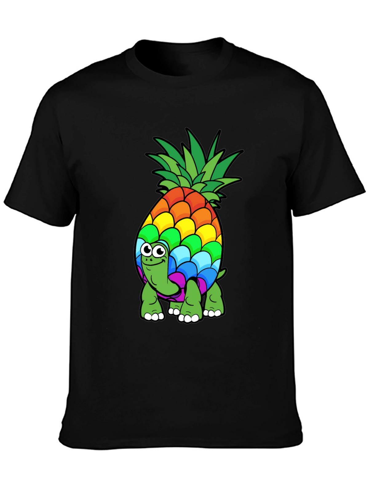 Rainbow Pineapple Turtle T-Shirt - Fun & Unique Design