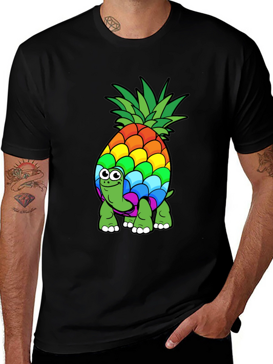 Rainbow Pineapple Turtle T-Shirt - Fun & Unique Design