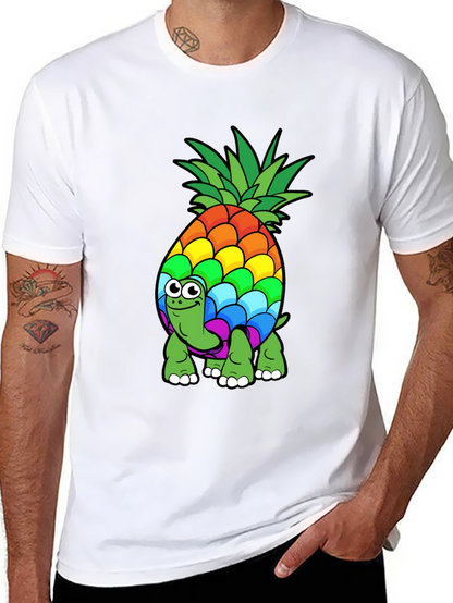 Rainbow Pineapple Turtle T-Shirt - Fun & Unique Design