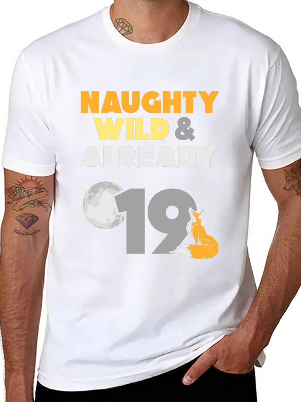 Naughty Wild 19th Birthday Graphic Tee